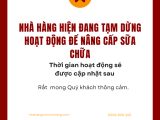 THÔNG BÁO ĐẾN QUÝ KHÁCH HÀNG